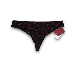 Tommy John Women's Second Skin "Paper Heart Print" Thong - XXL